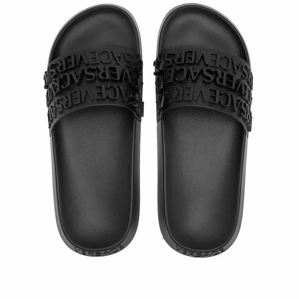 Black 3D Pattern Flip Flop