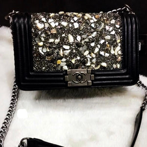 Latest Bling Bling Black Bag