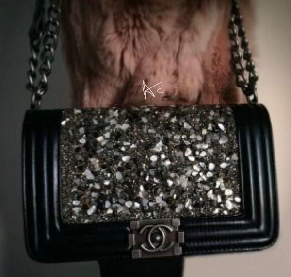 Latest Bling Bling Black Bag