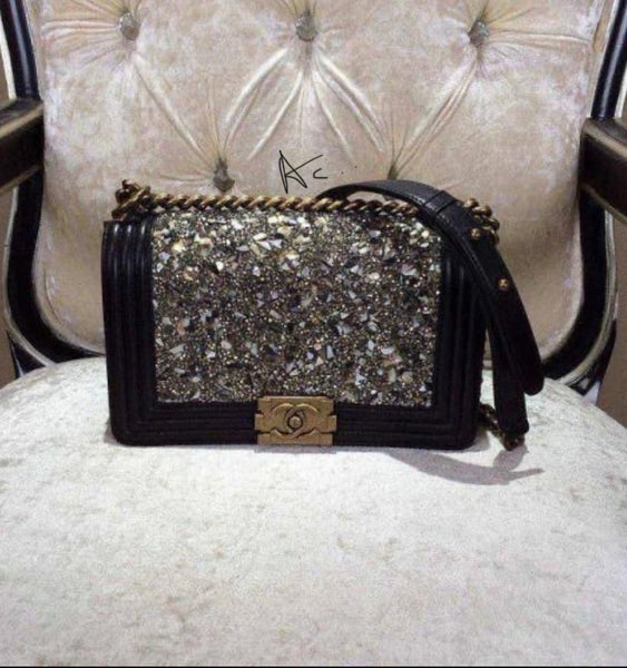 Latest Bling Bling Black Bag