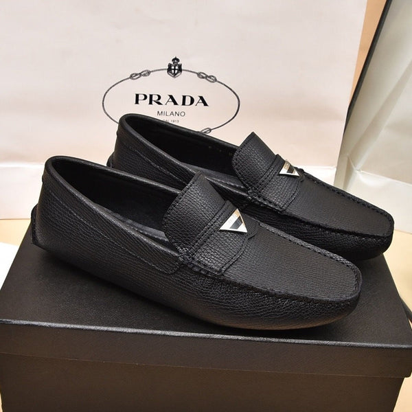 Saffiano Driving Leather Loafer