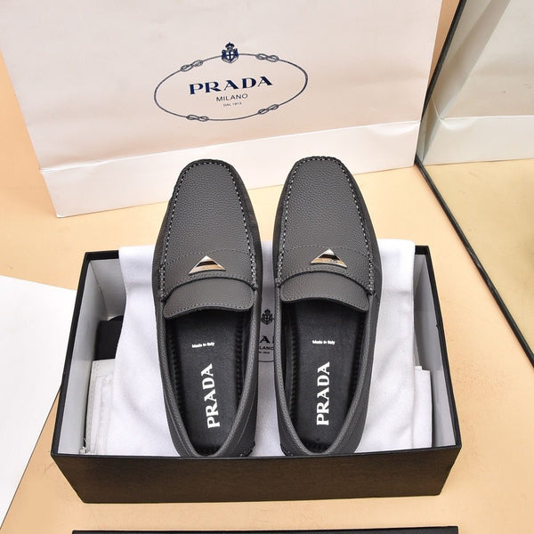 Saffiano Driving Leather Loafer