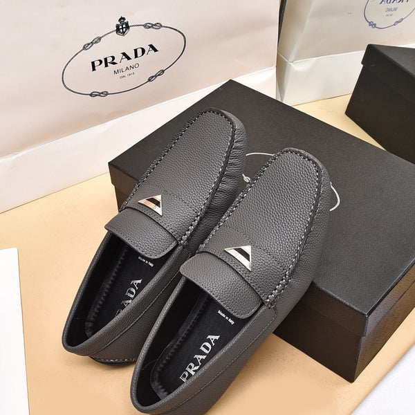 Saffiano Driving Leather Loafer