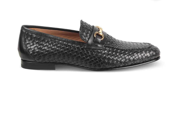 Latest Woven Leather Horsebit Loafer