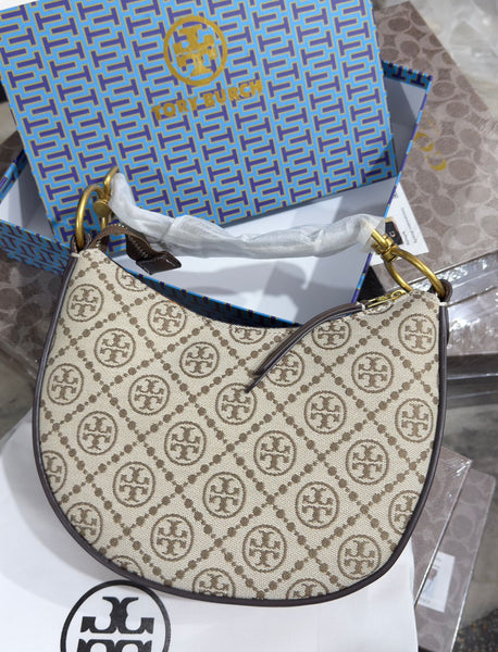 T monogram-Jacquard Shoulder Bag