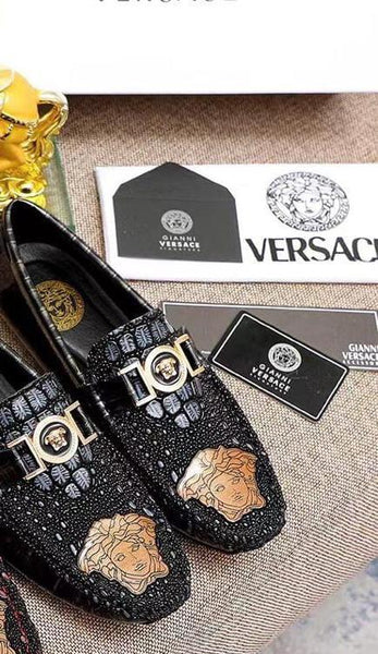 Designer Loafers With Logo Initial