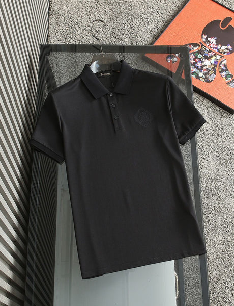 Polo Collar  Solid Embroidered  Premium T- shirt