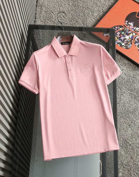 Polo Collar  Solid Embroidered  Premium T- shirt