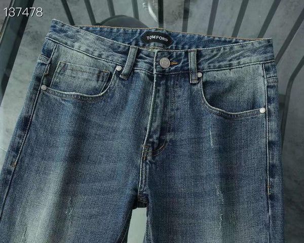 Imported Patched  Denim Jeans For Men