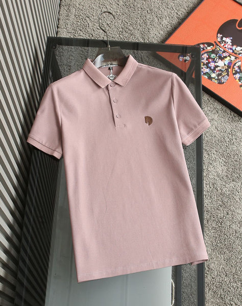 High and Quality  Patched Logo Polo T-shirt