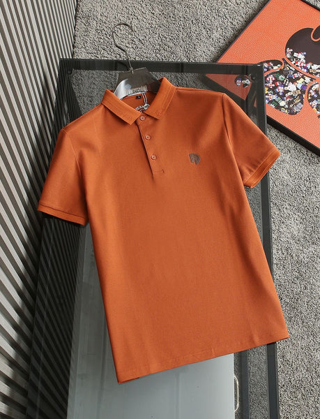 High and Quality  Patched Logo Polo T-shirt