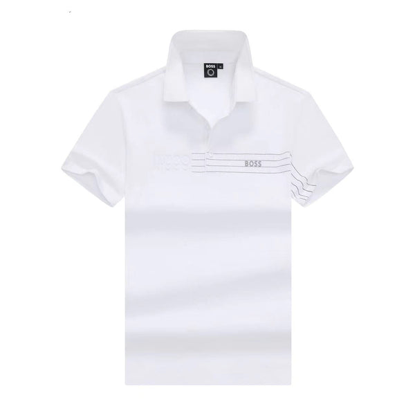 Premium Embossed Logo Polo T-shirt