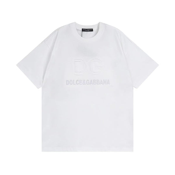 Embroidered  Logo Drop Shoulder T-Shirt