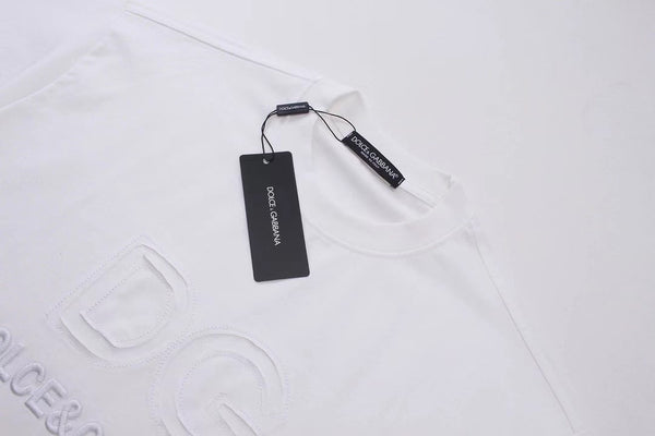 Embroidered  Logo Drop Shoulder T-Shirt