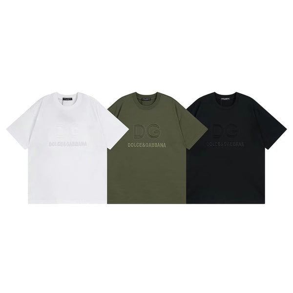 Embroidered  Logo Drop Shoulder T-Shirt