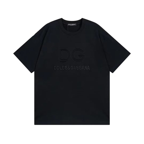 Embroidered  Logo Drop Shoulder T-Shirt