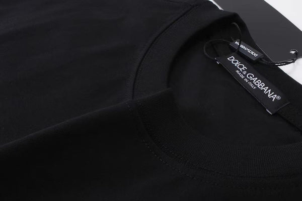 Embroidered  Logo Drop Shoulder T-Shirt