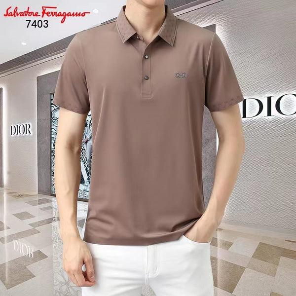 Luxury Polo T-shirt  With  Logo Superior Comfort