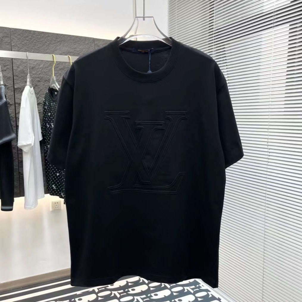 Elevated Signature Embossed Drop Shoulder Tee