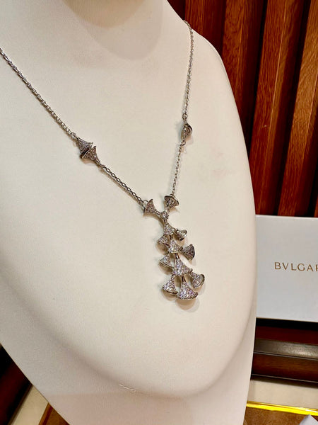 White Gold Diamond Diva's Dream Necklace