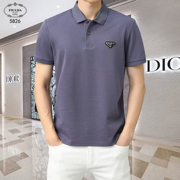 Luxury Trendy Polo Collar  T-shirt With Brand Logo