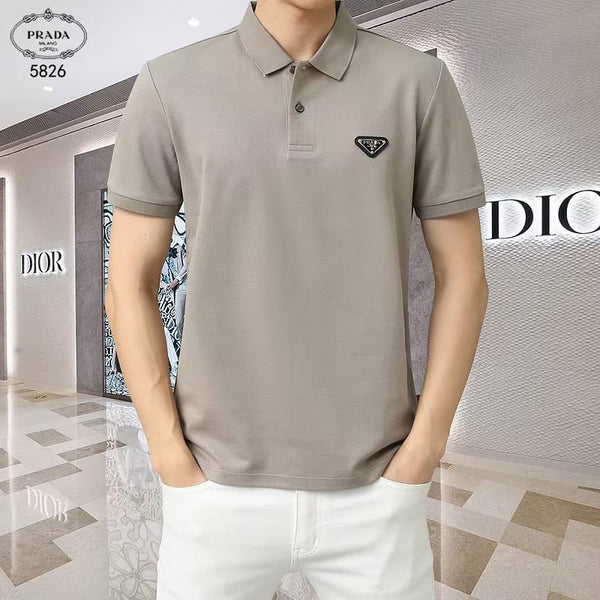 Luxury Trendy Polo Collar  T-shirt With Brand Logo