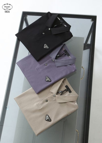 Luxury Trendy Polo Collar  T-shirt With Brand Logo