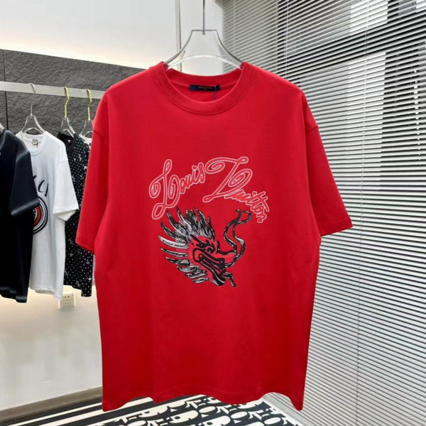 Premium  Dragon Face Drop Shoulder Tee