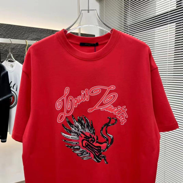 Premium  Dragon Face Drop Shoulder Tee