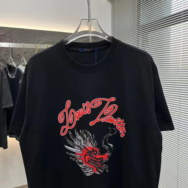 Premium  Dragon Face Drop Shoulder Tee