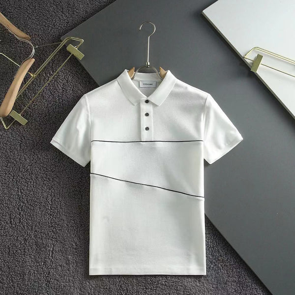 Polo Shirt With Contrasting Piping