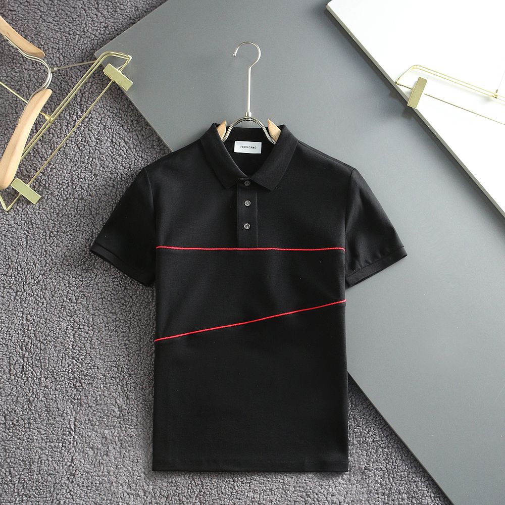 Polo Shirt With Contrasting Piping