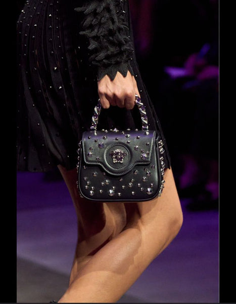 La Medusa Spike-Embellished Mini Bag