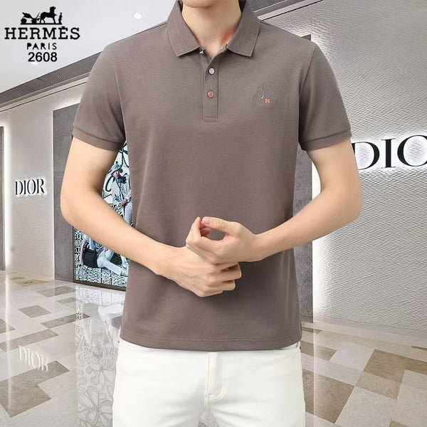 Luxurious  Embroidered Logo  Polo Shirt