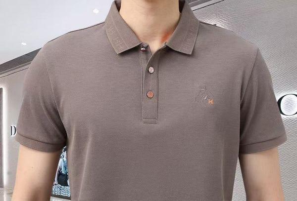 Luxurious  Embroidered Logo  Polo Shirt