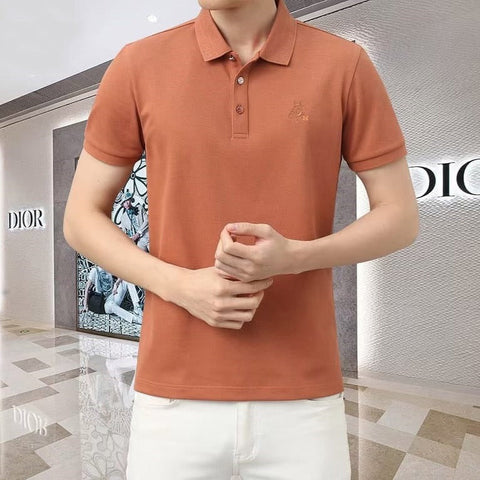 Luxurious  Embroidered Logo  Polo Shirt