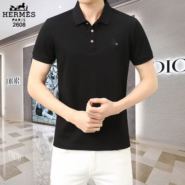 Luxurious  Embroidered Logo  Polo Shirt