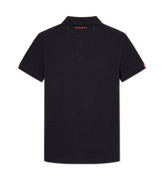 Premium Men Black AM Tipped Polo T-shirt