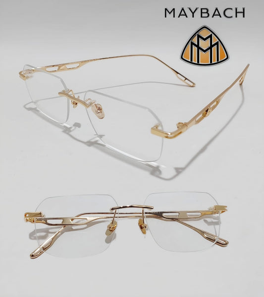 Eyewear Rimless Rectangle Optical Frame for Men