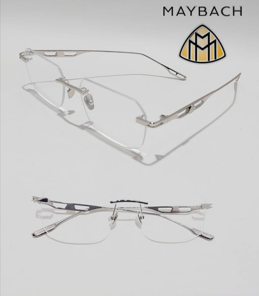 Eyewear Rimless Rectangle Optical Frame for Men