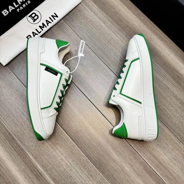 White & Green High End Quality Sneakers