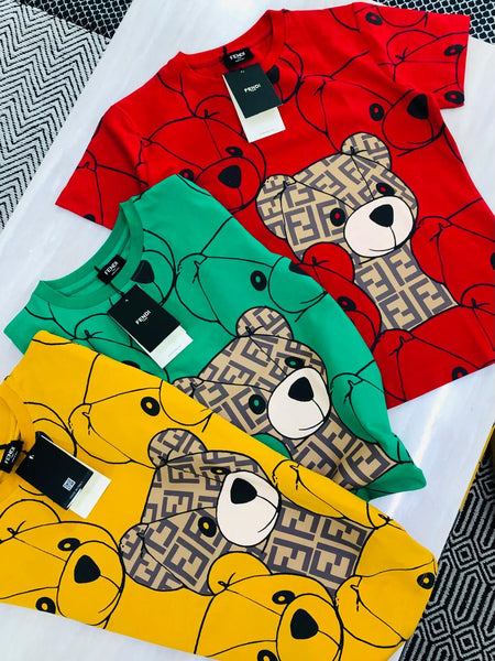 Premium T-shirt with multi bear print