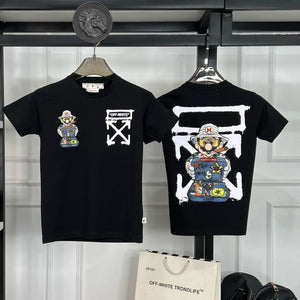 Luxury Digital Patched Logo  T-shirt For Kids