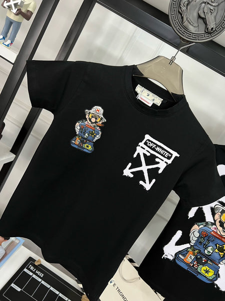 Luxury Digital Patched Logo  T-shirt For Kids