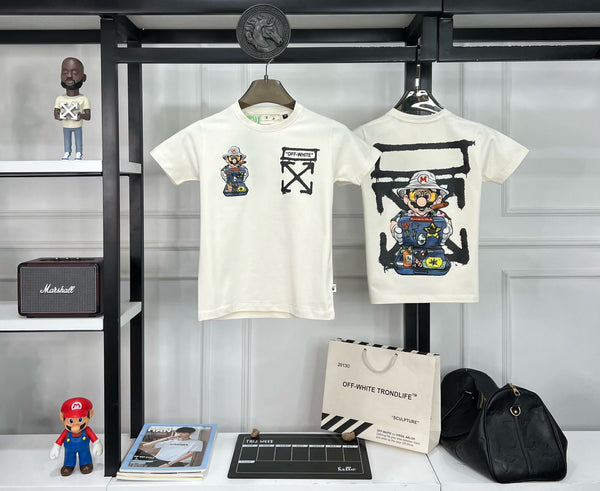 Luxury Digital Patched Logo  T-shirt For Kids