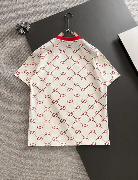 Luxury All Over GG Logo Printed T-shirt