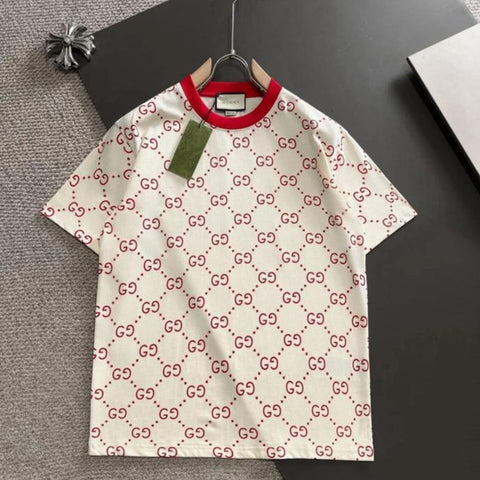 Luxury All Over GG Logo Printed T-shirt