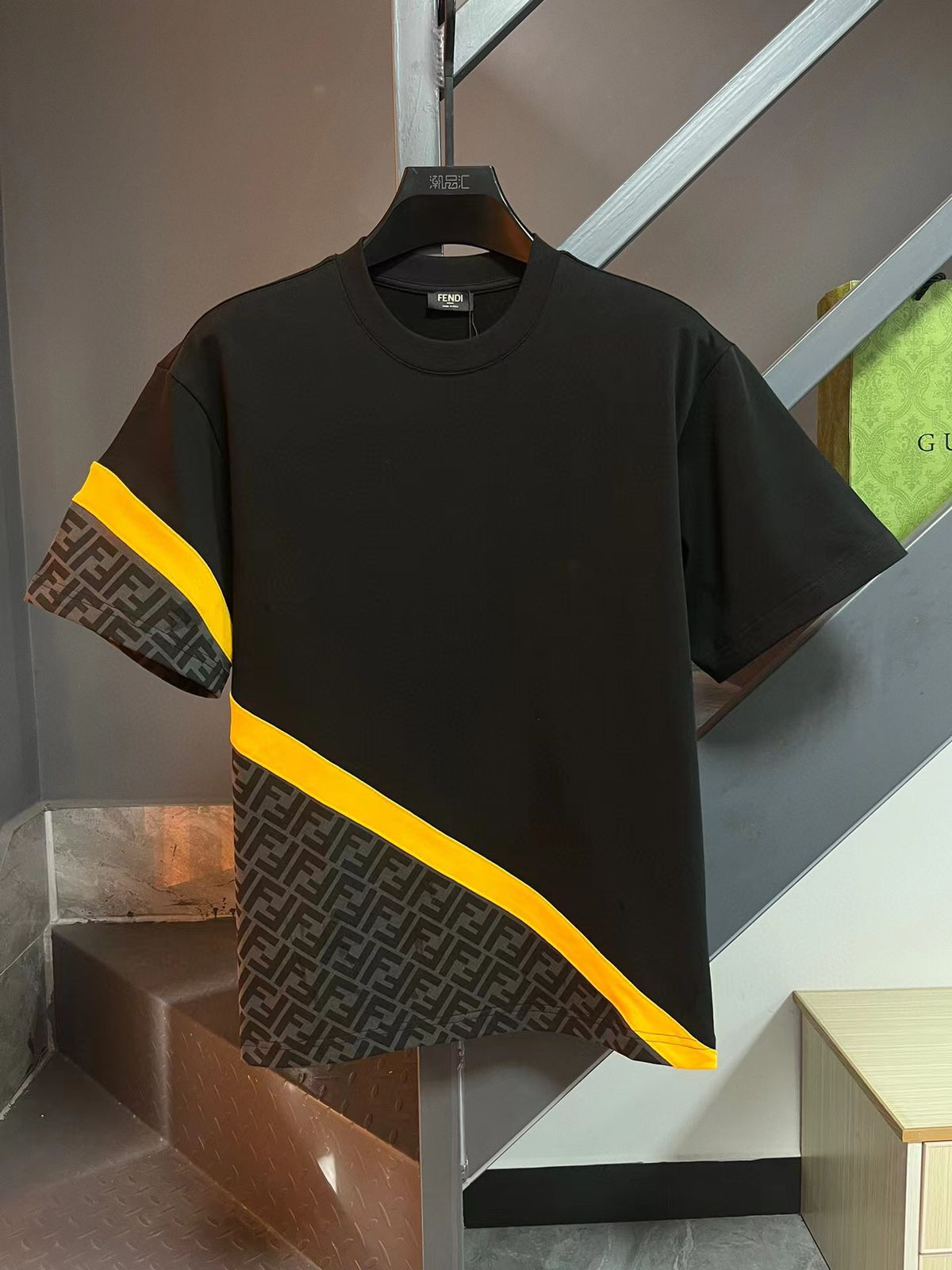 Premium Branded   Diagonal Jersey  Drop Shoulder T-shirt