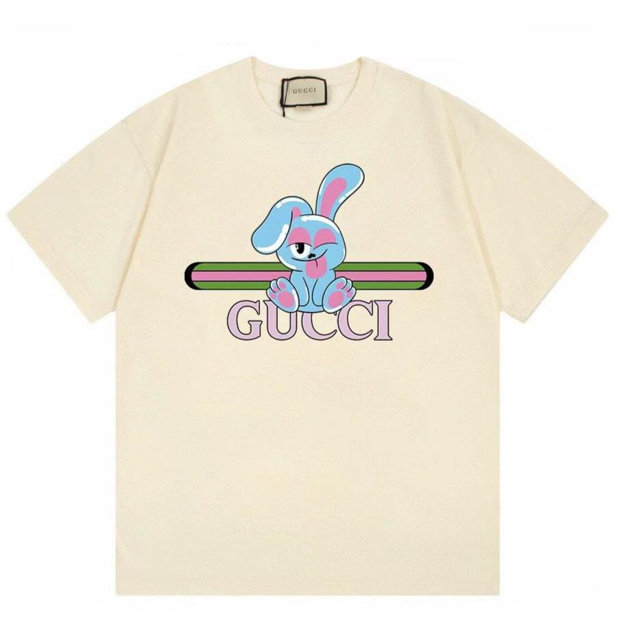 Premium Cute Rabbit Printed Drop Shoulder T-shirt