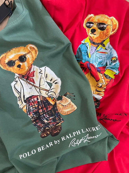 Luxury Polo-Bear Print Dress